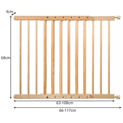 Security gate for doors 67-115 cm