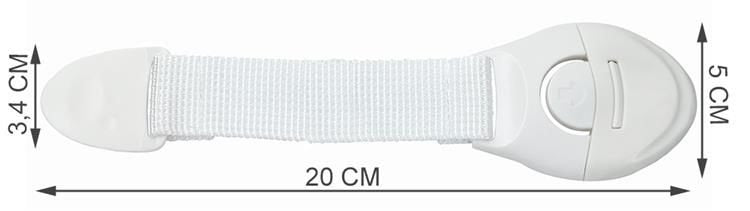 Security - lock for cabinets 10 pcs. White