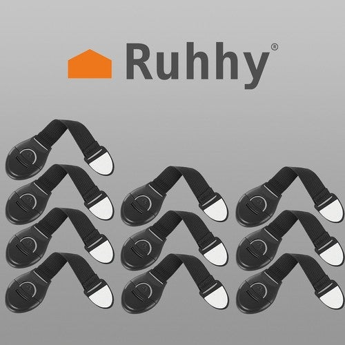 Security - lock for cabinets 10 pcs. black