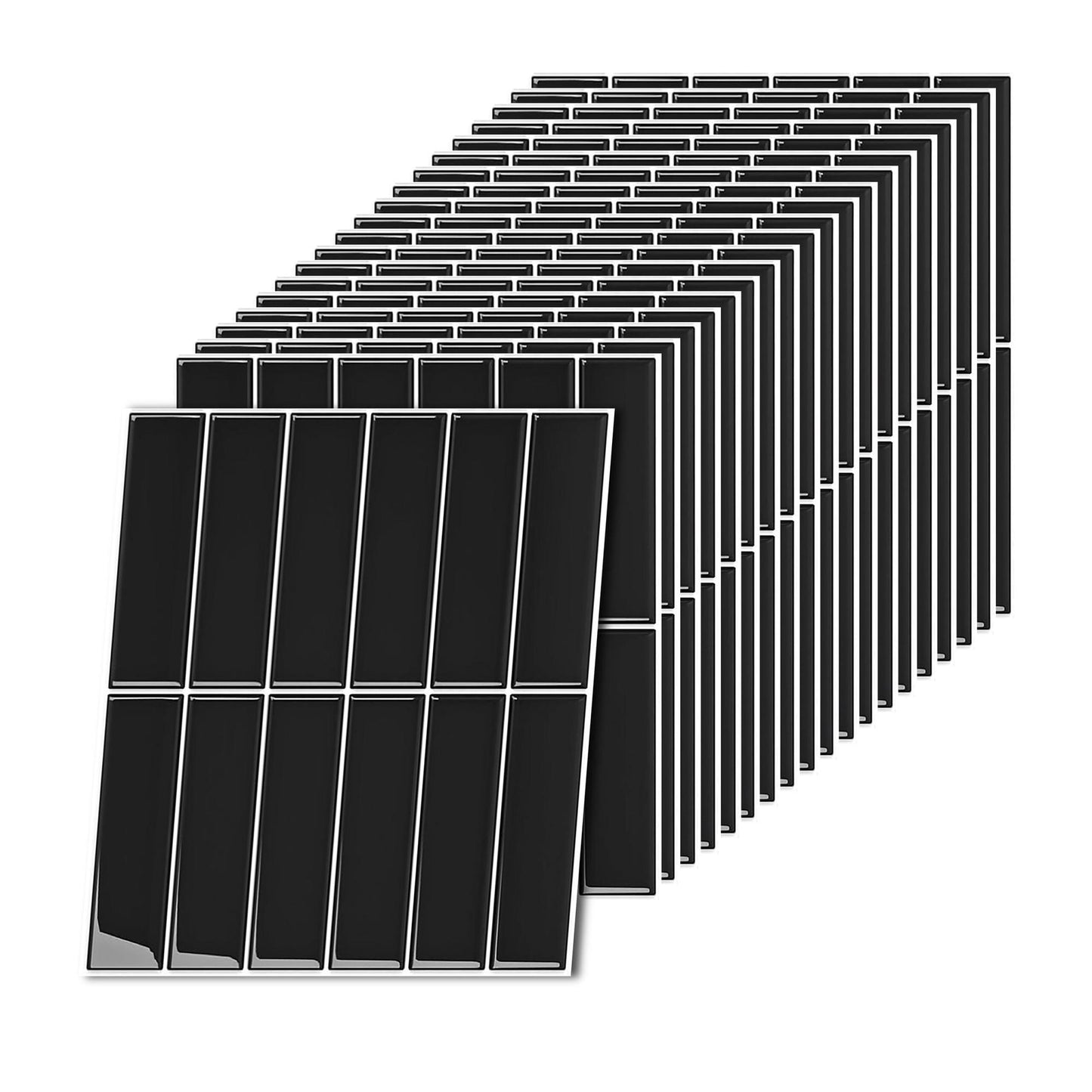 Self-Adhesive 3D Tile Stickers, 30x30 cm, Removable