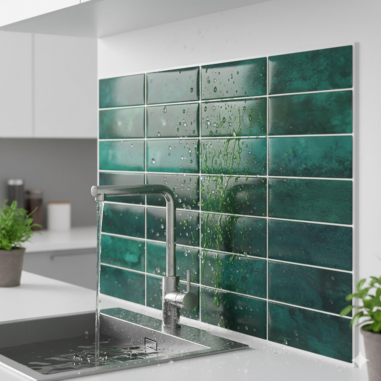 Self-Adhesive 3D Tile Stickers, 30x30 cm, Removable