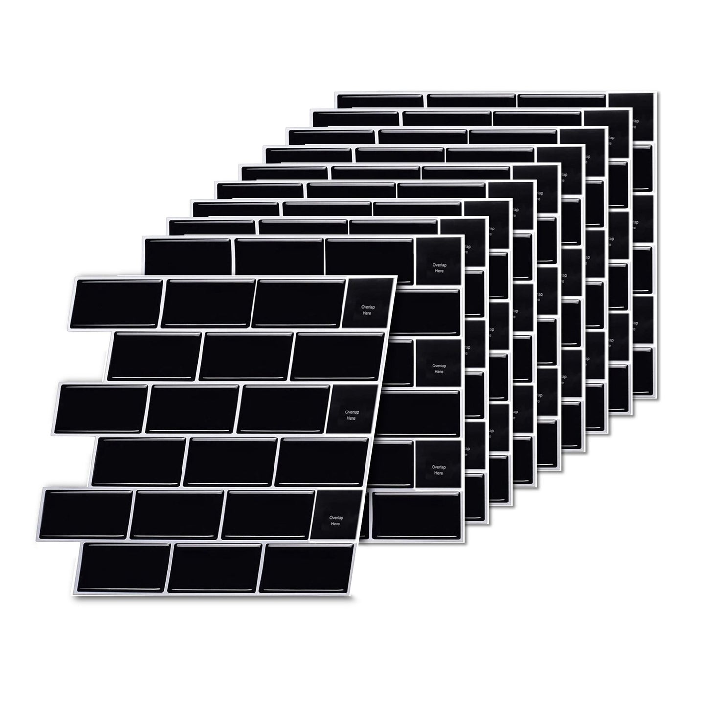 Self-Adhesive 3D Wall Tiles, 30x30 cm, Easy Install
