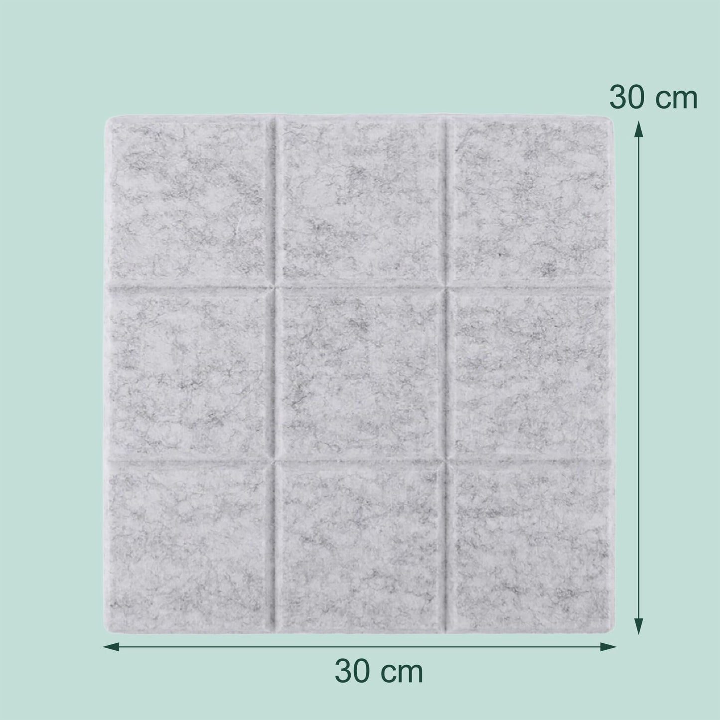 Self-Adhesive Felt Boards, 12-Pack, Square, Wall-Mount
