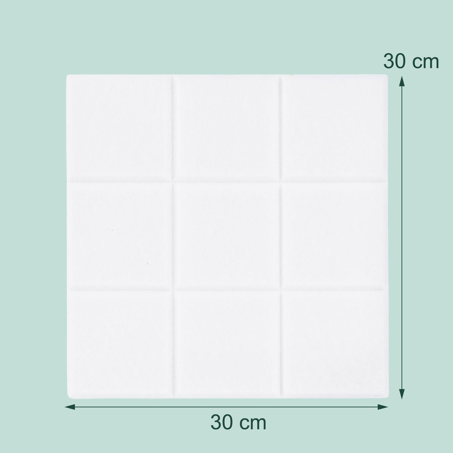 Self-Adhesive Felt Pinboards, 12-Pack, Square
