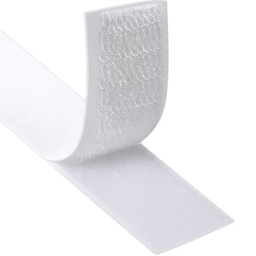 Self-Adhesive Velcro Strip, White, 5m x 2.5cm