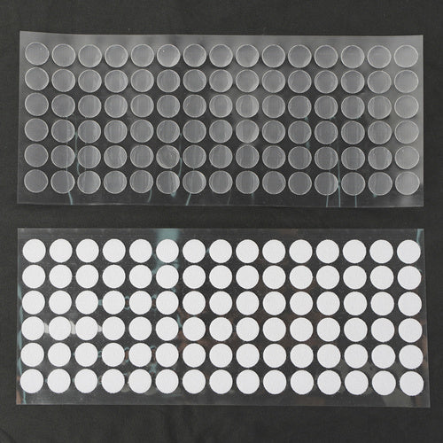 Self-Adhesive Velcro Strips, 18mm, 500pcs, White