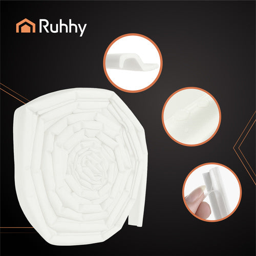 Self-Adhesive White Door and Window Seal, 400cm