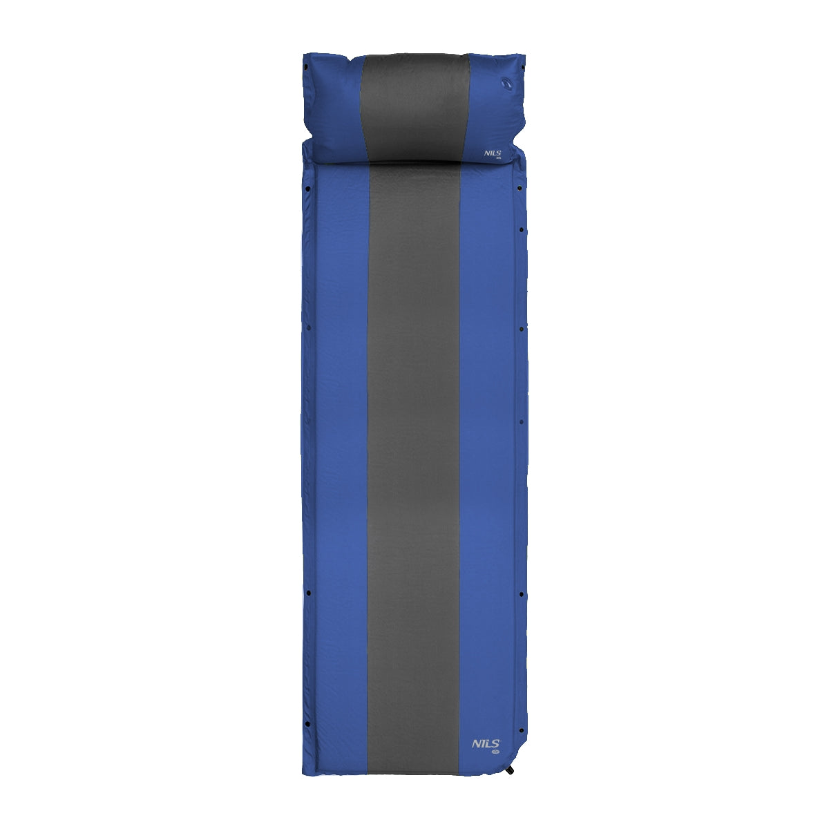 Self-Inflating Camping Mat with Pillow, Blue-Gray