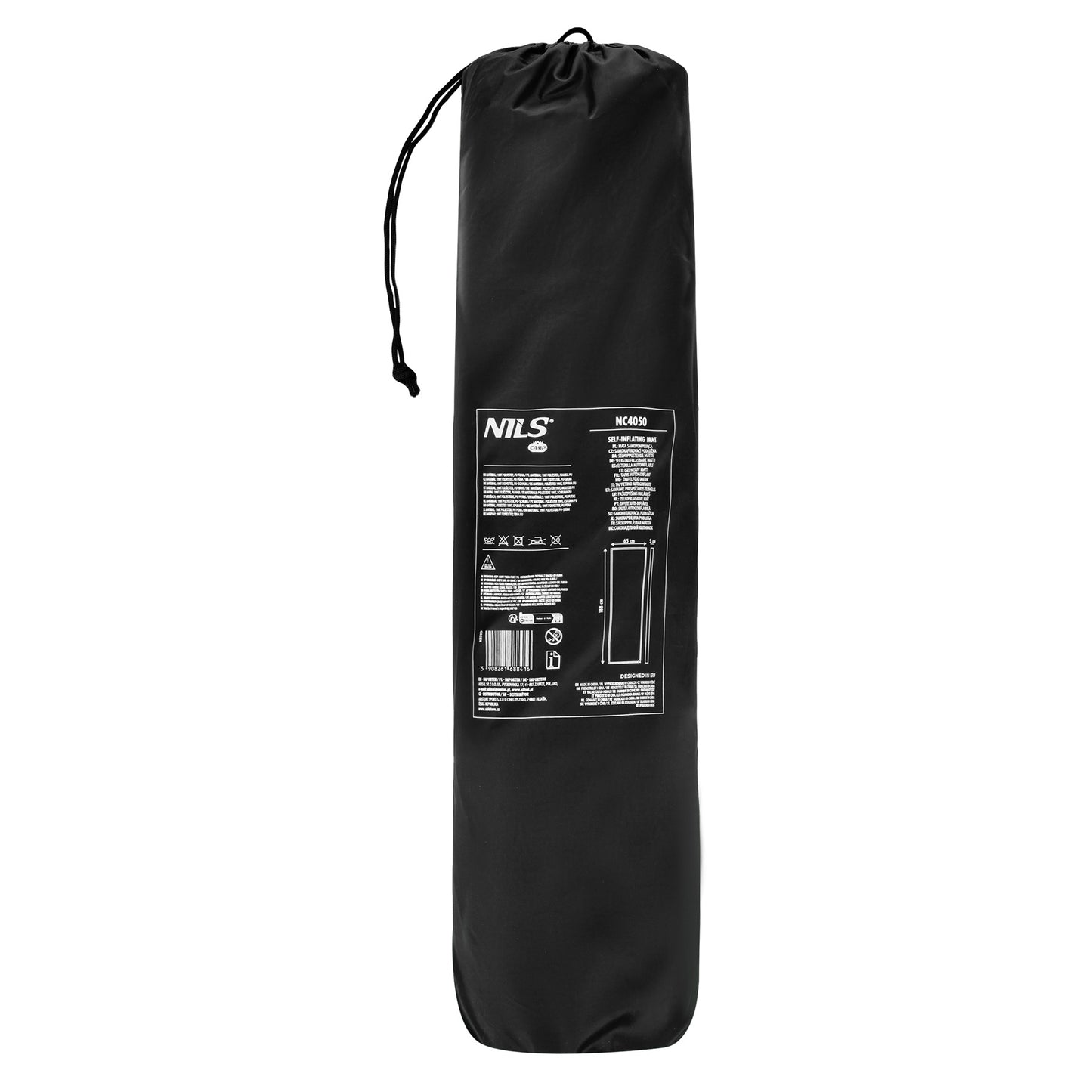 Self-Inflating Sleeping Mat 188x65x5 cm, Black