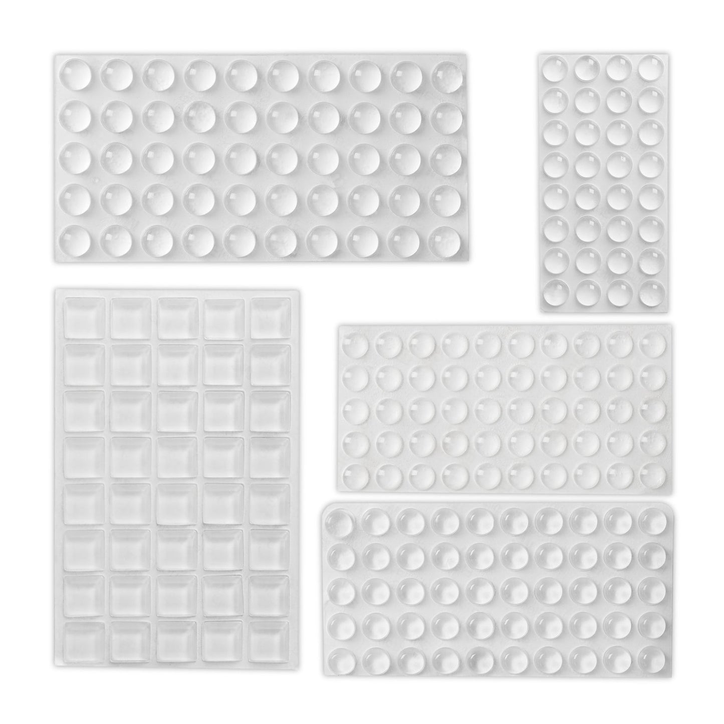 Self-adhesive rubber buffers set of 222