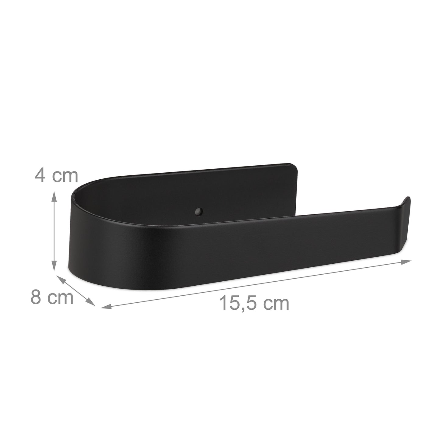Self-adhesive toilet paper holder