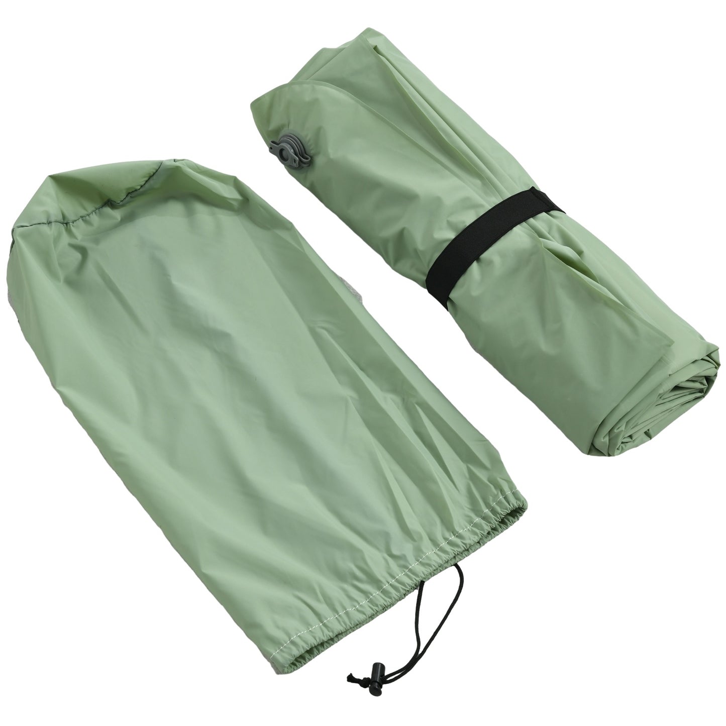 Self-inflating camping air mattress for 2 people, 150 kg capacity
