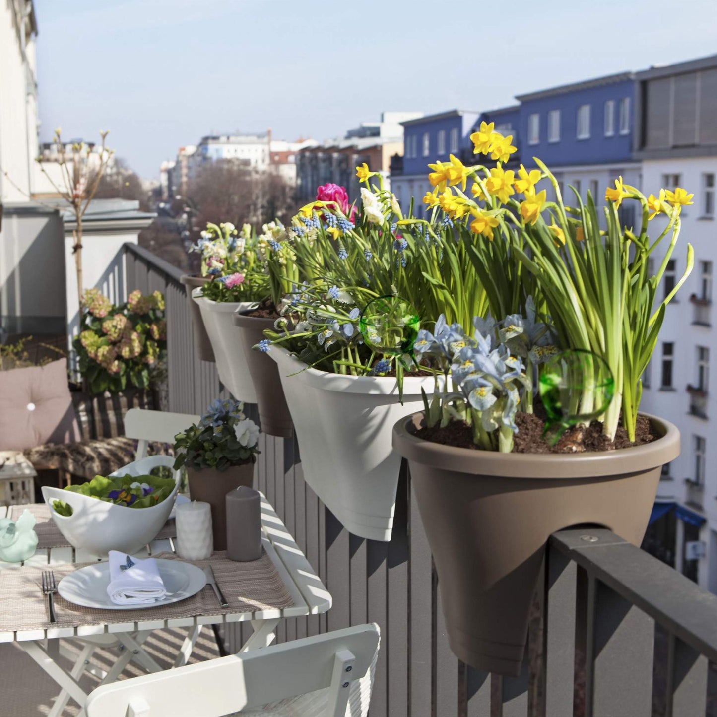 Self-watering glass set of 2