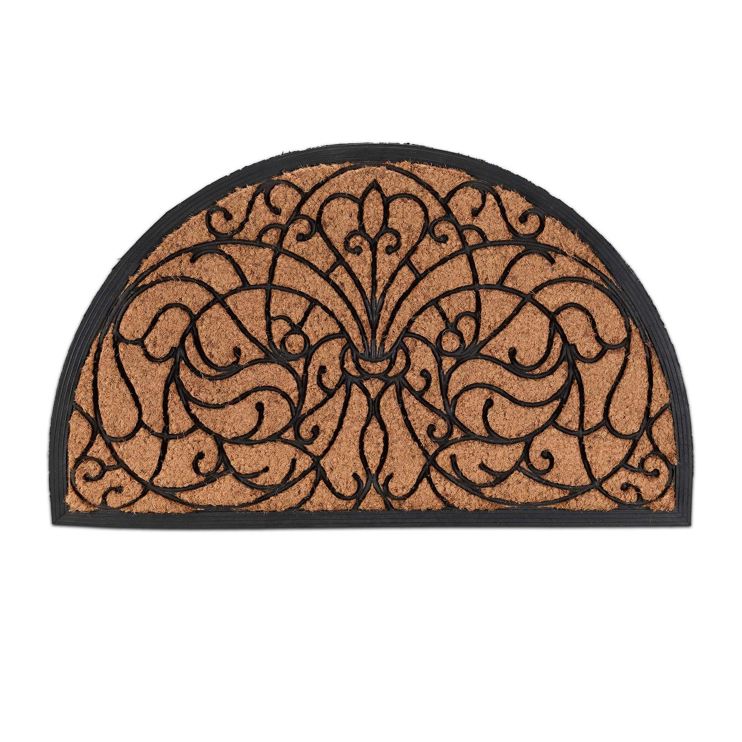 Semi-Circular Coir Doormat – Indoor/Outdoor Use