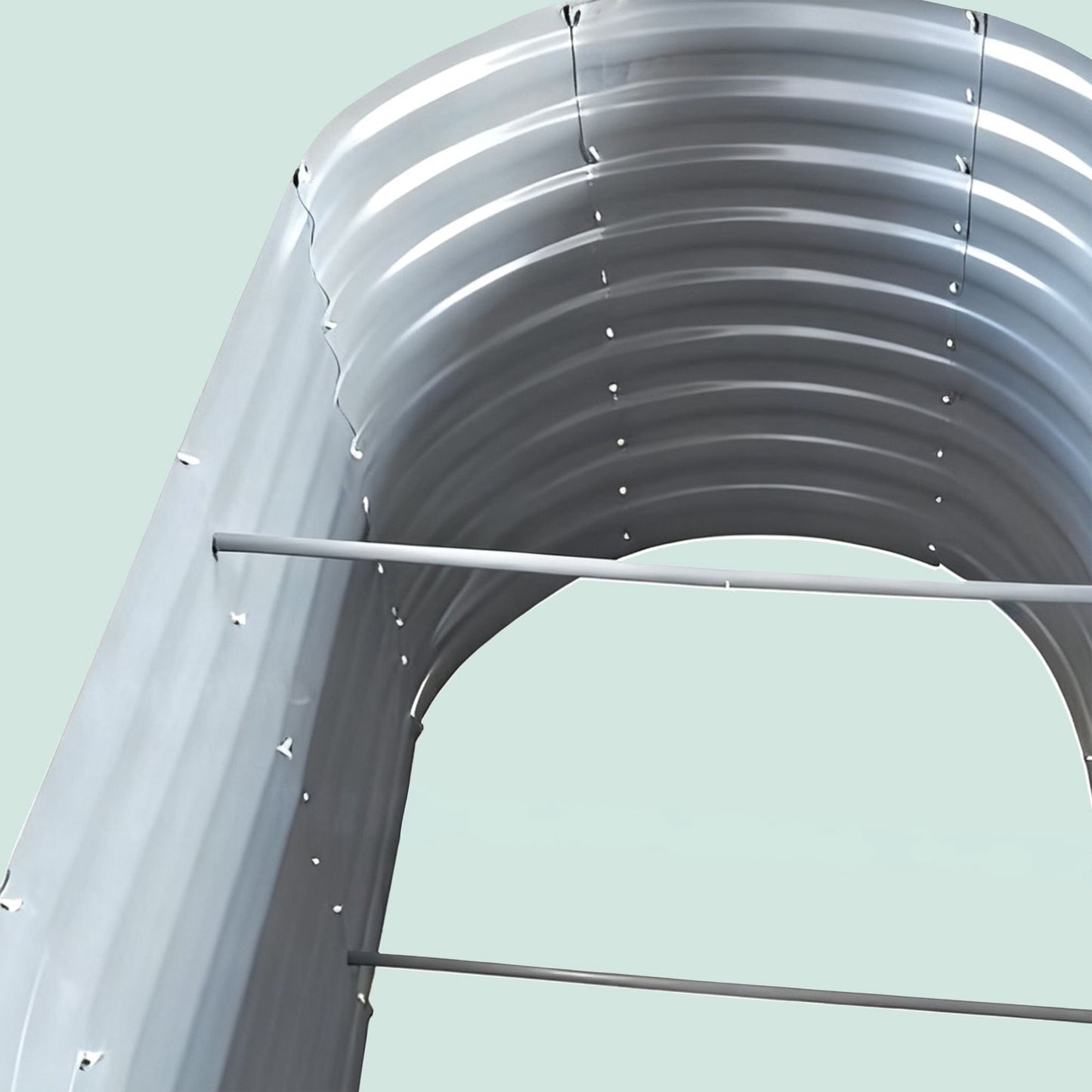 Semi-Circular Metal Planter, Raised Bed for Vegetables