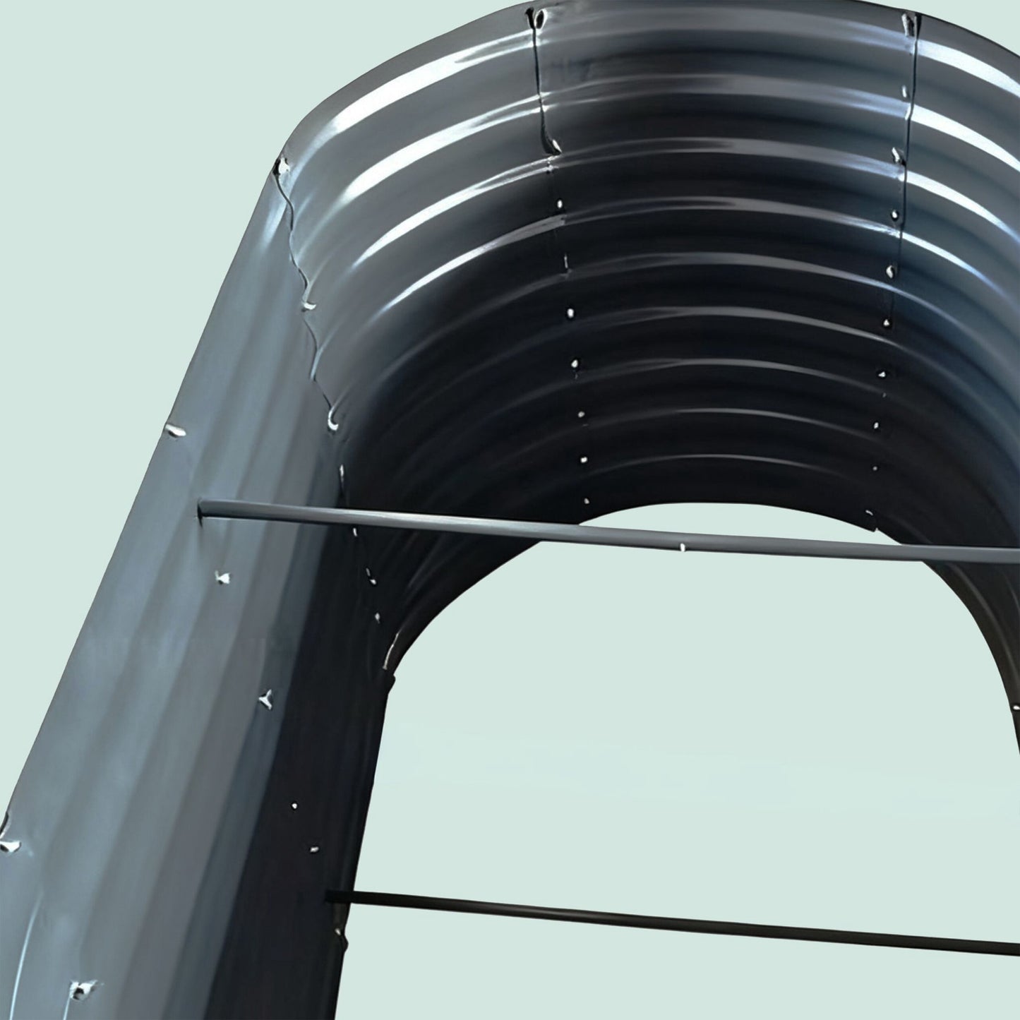 Semi-Circular Metal Planter, Weatherproof Raised Bed