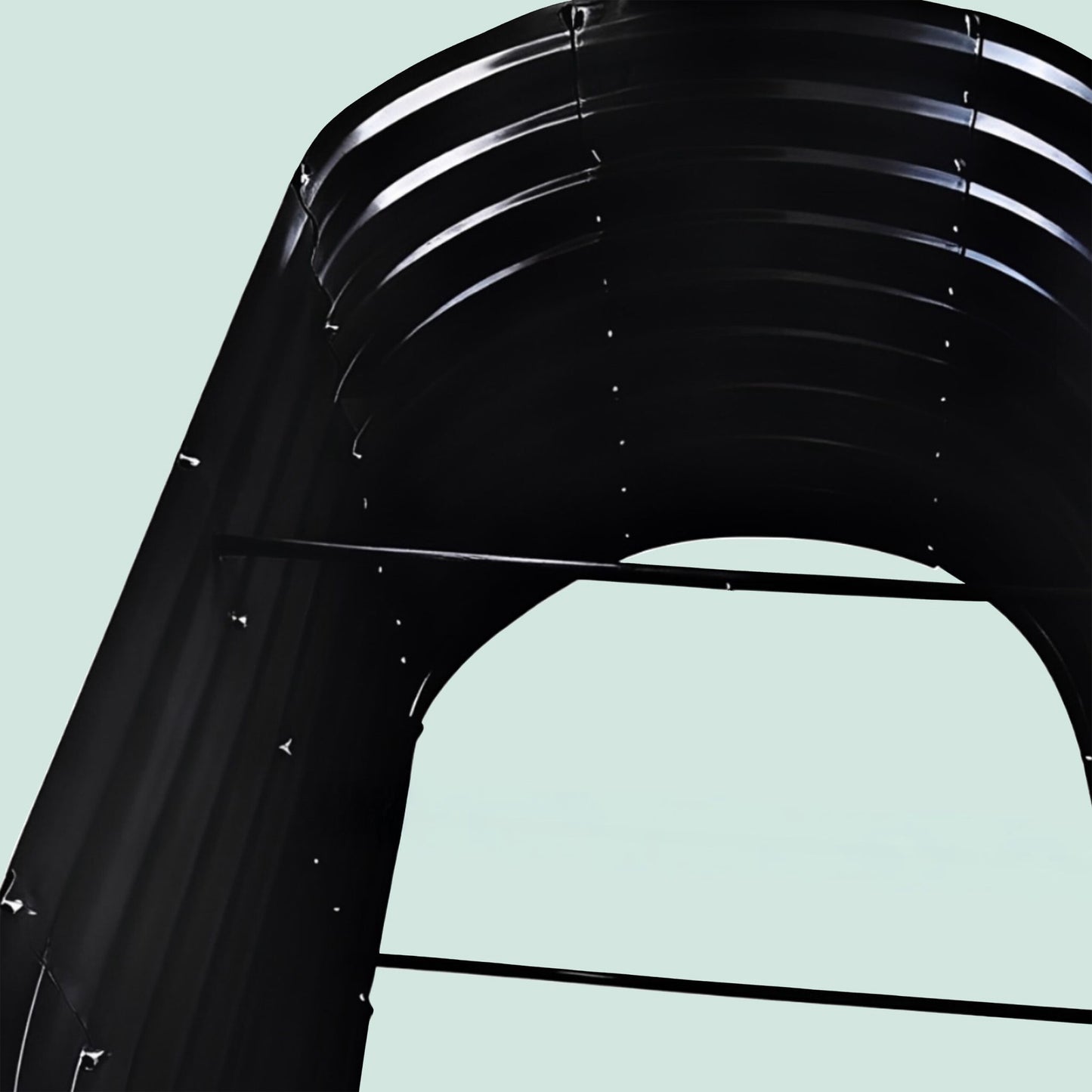 Semi-Circular Metal Planter for Outdoor Gardens