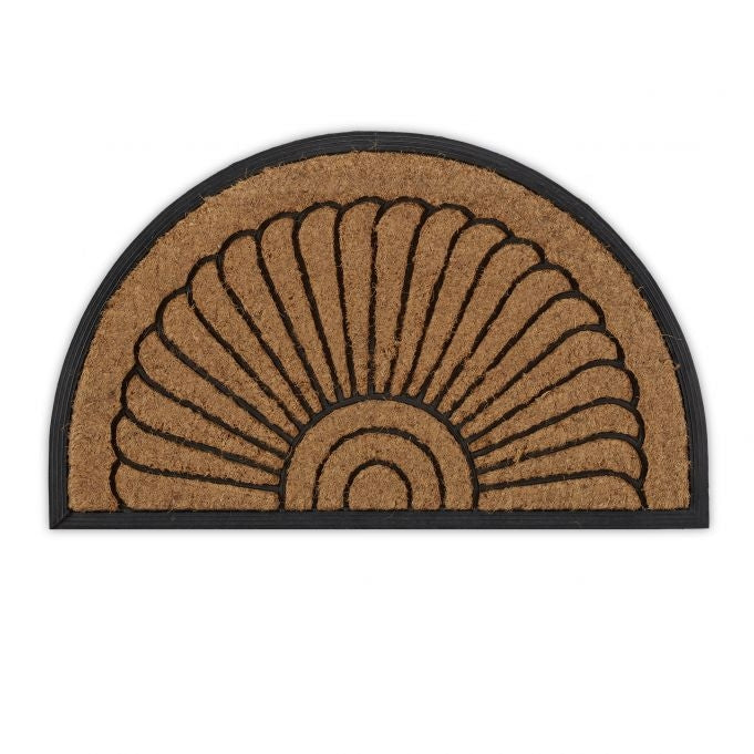 Semi-round door mat coconut & rubber