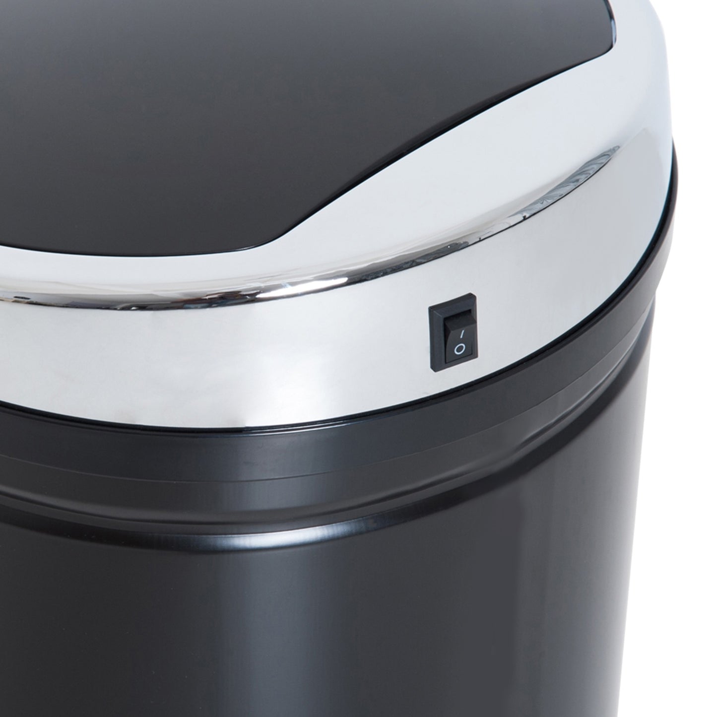 Electric sensor waste bin 42L – Matt black steel