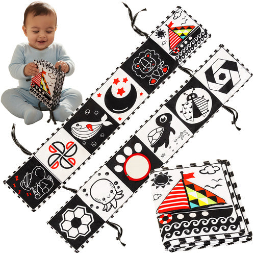 Sensory Book for Babies, Soft Cloth, 0+ Months