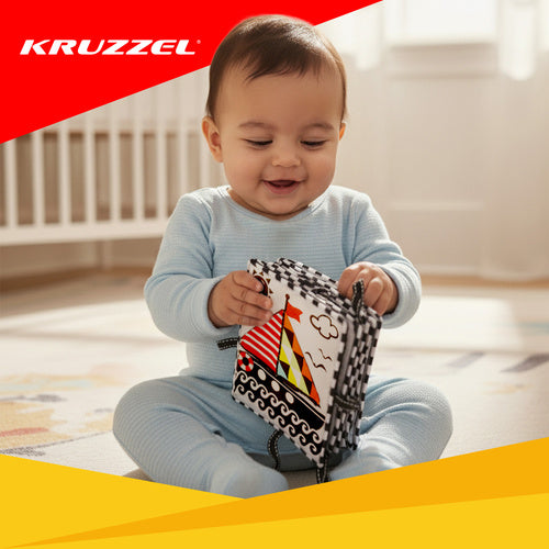 Sensory Book for Babies, Soft Cloth, 0+ Months