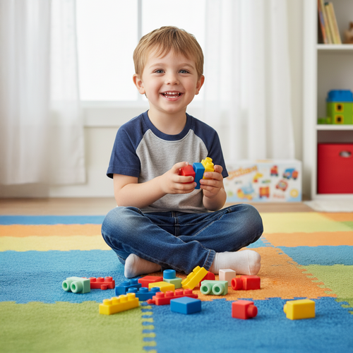 Sensory Rubber Blocks for Kids, 30-Piece Set