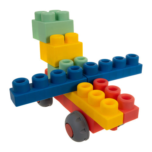 Sensory Rubber Blocks for Kids, 80-Piece Set