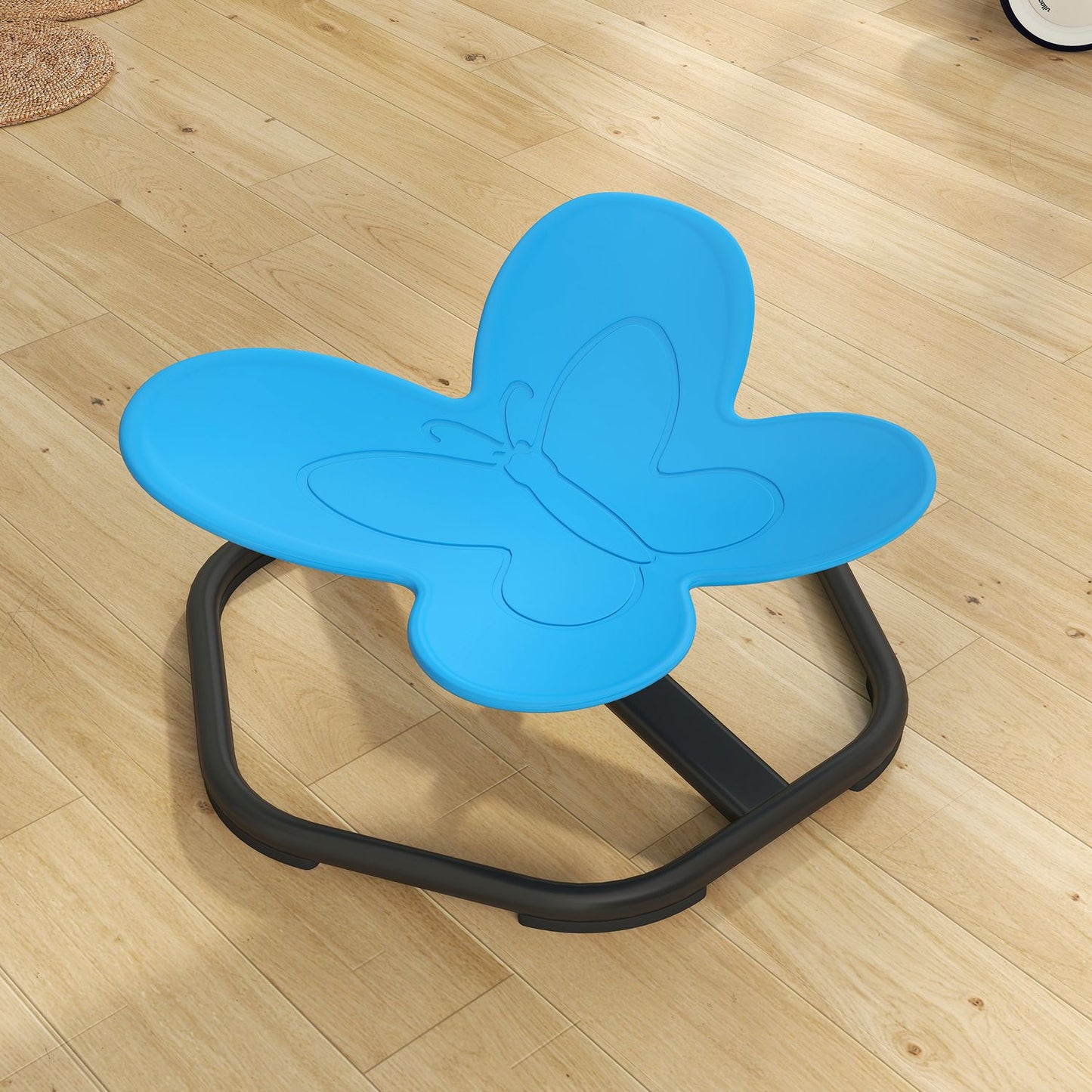 Sensory Spinning Chair for Kids, Butterfly Shape, Blue
