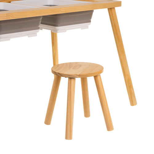 Sensory Table with Chair, Beech Wood, Double-Sided