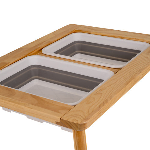 Sensory Table with Chair, Beech Wood, Double-Sided