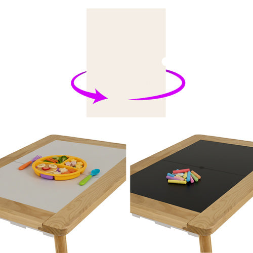 Sensory Table with Chair, Beech Wood, Double-Sided
