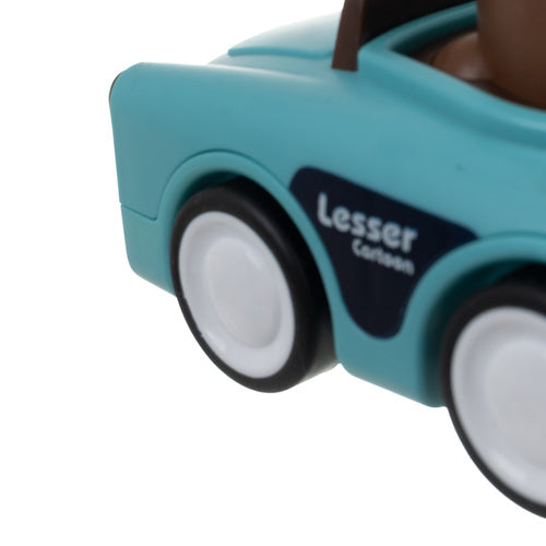 Sensory Toy Cars with Animals, 4-Pack, Push-and-Go