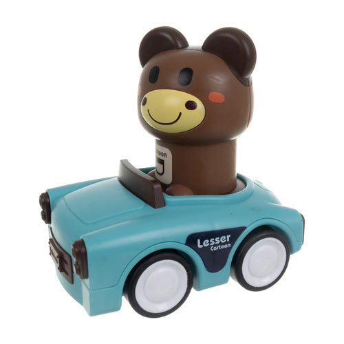 Sensory Toy Cars with Animals, 4-Pack, Push-and-Go