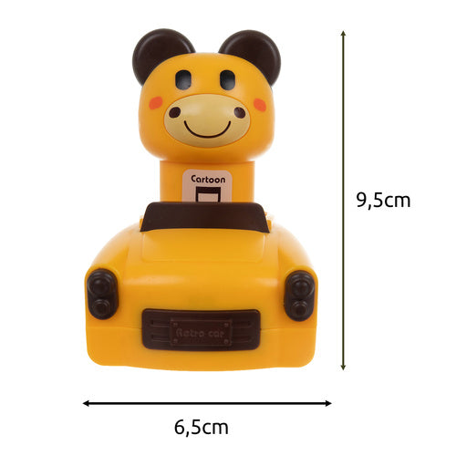 Sensory Toy Cars with Animals, 4-Pack, Push-and-Go