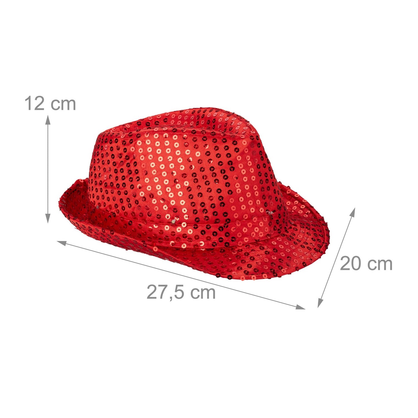Sequin hats LED set of 2