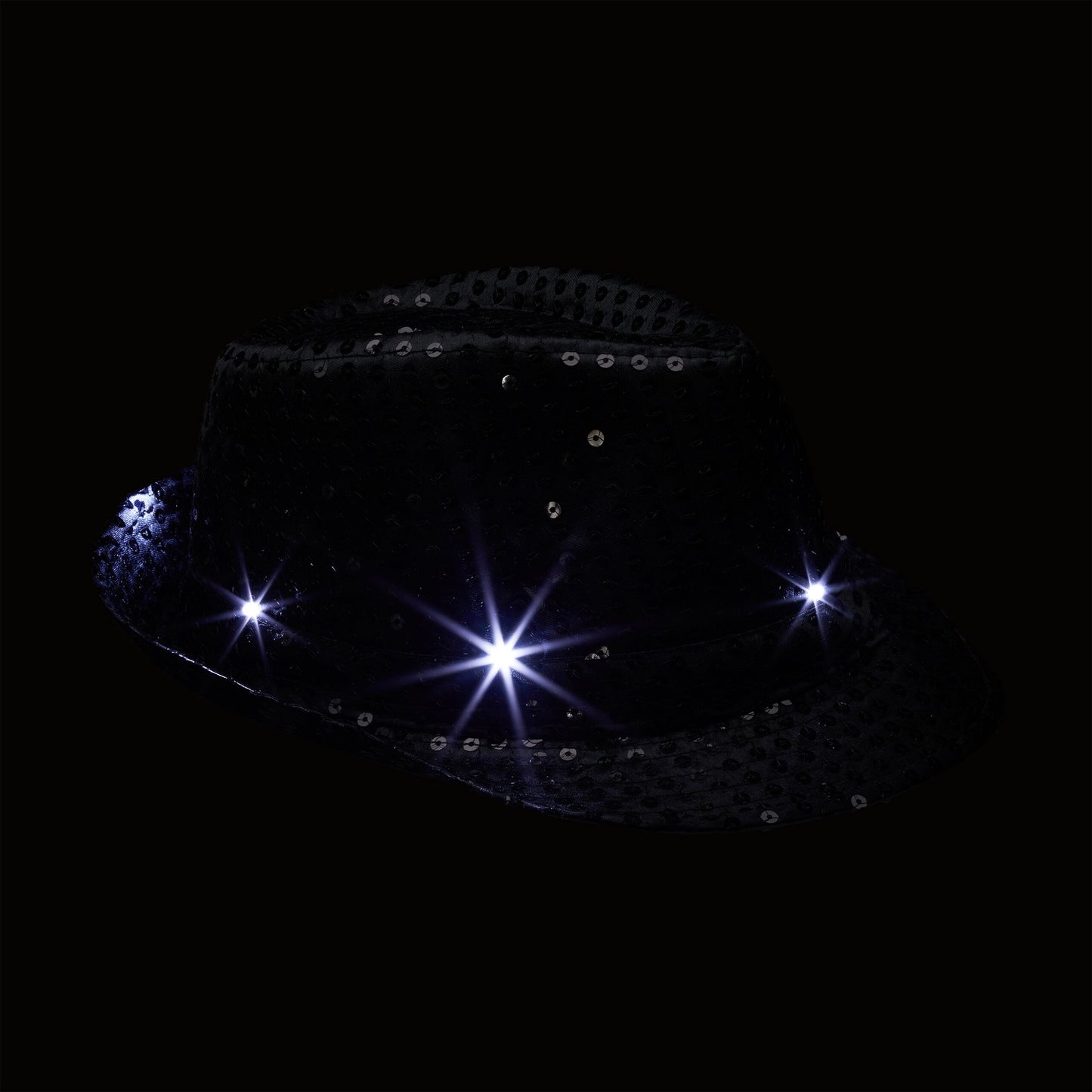 Sequin hats LED set of 2