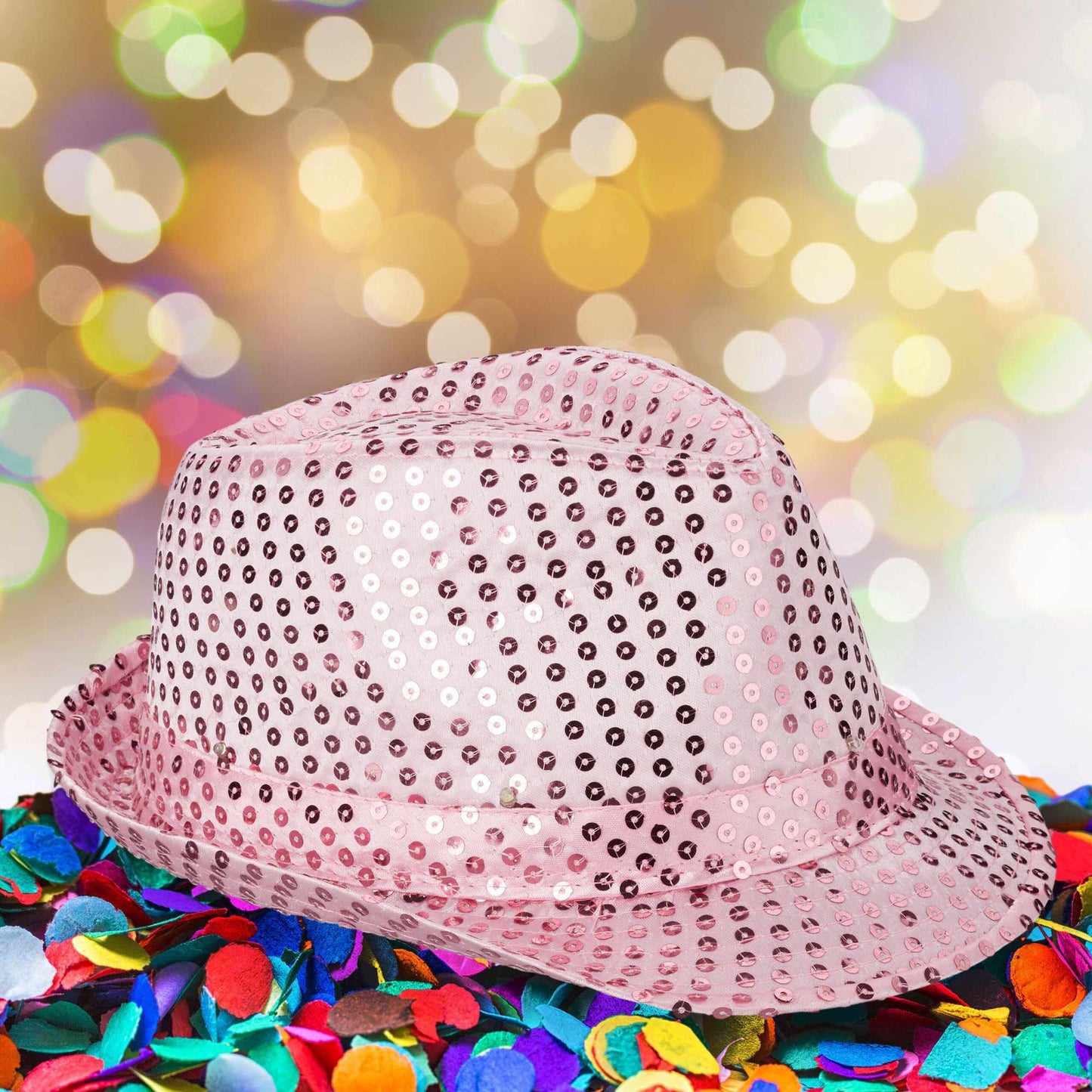 Sequin hats LED set of 2