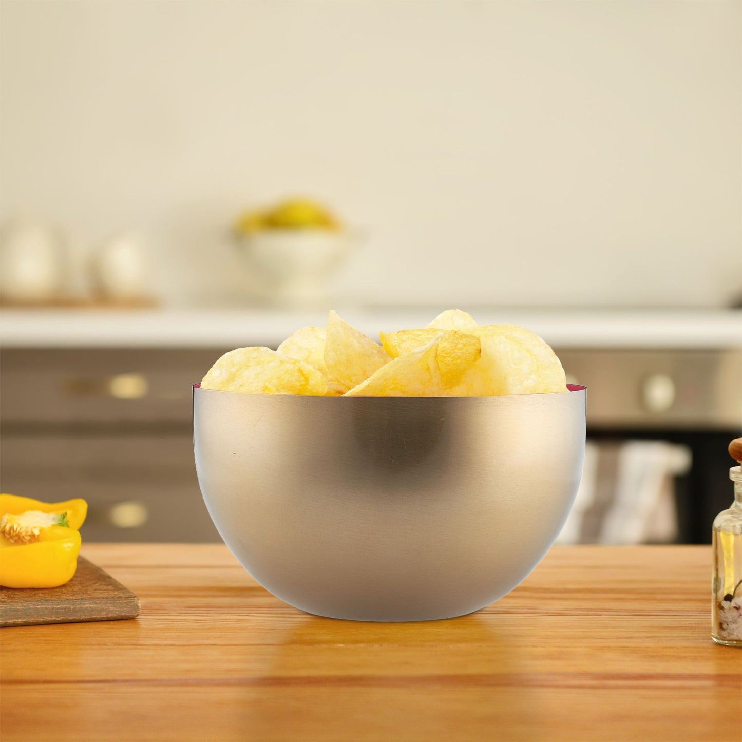 Serving bowl in stainless steel 20 cm