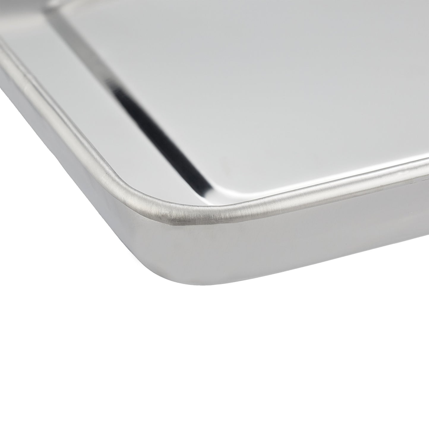 Serving plates in stainless steel - 3 pcs