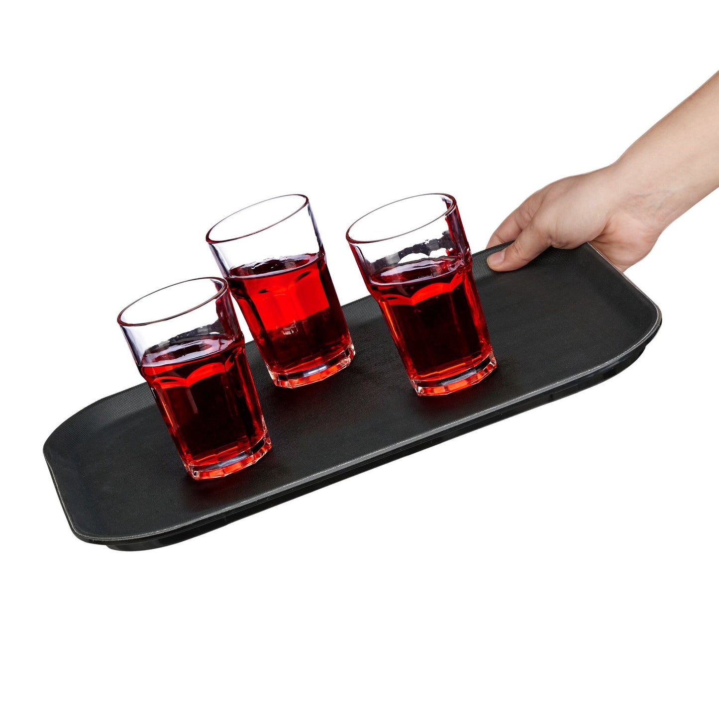 Serving tray 2-pack in black