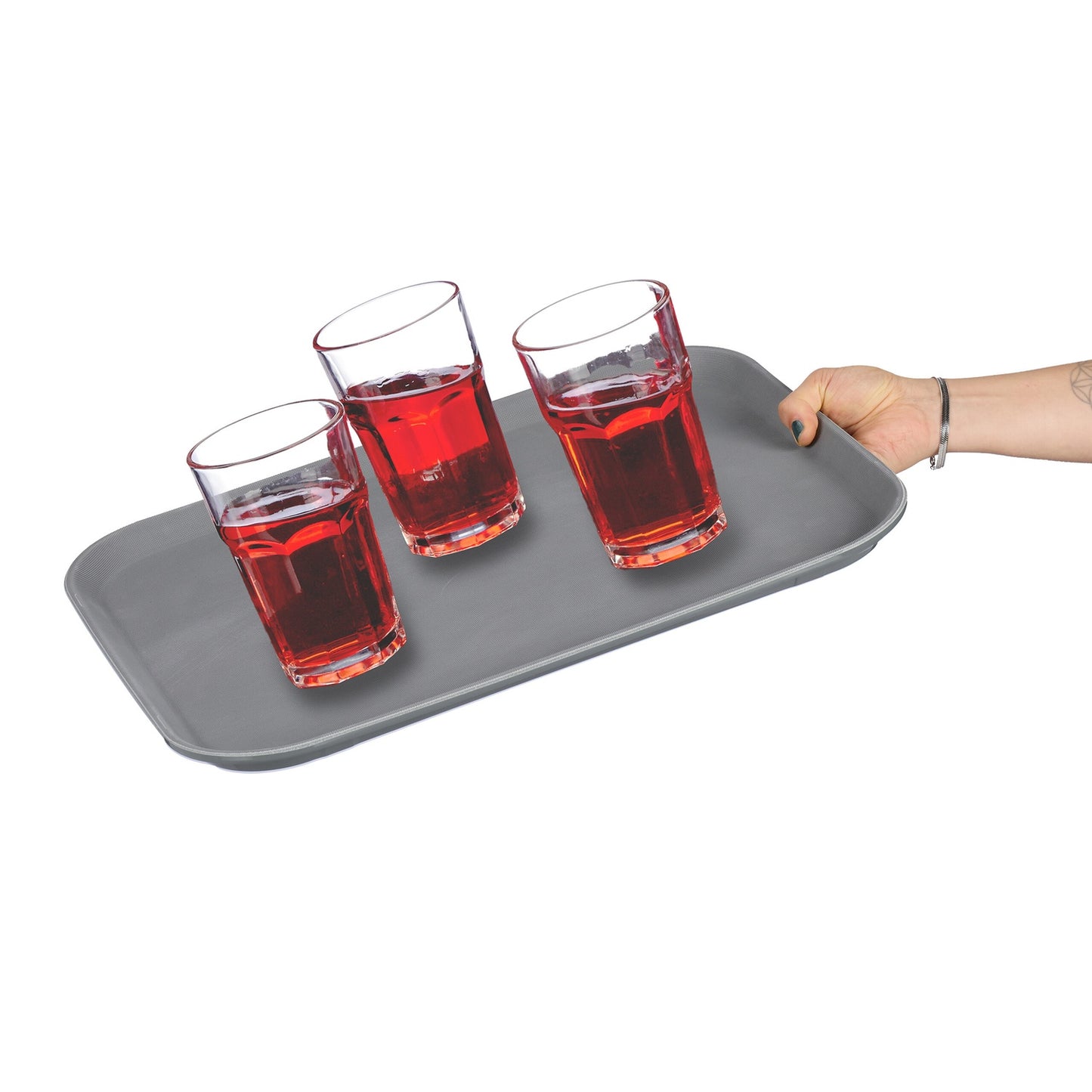 Serving tray 2-pack in grey