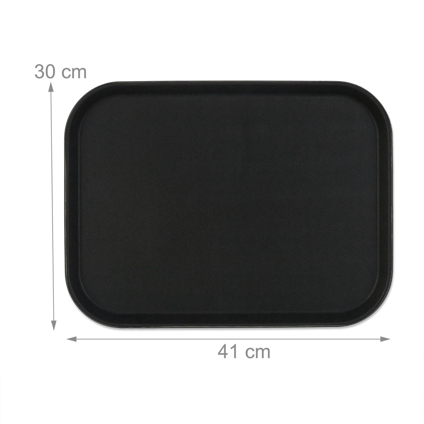 Serving tray 6-pack black