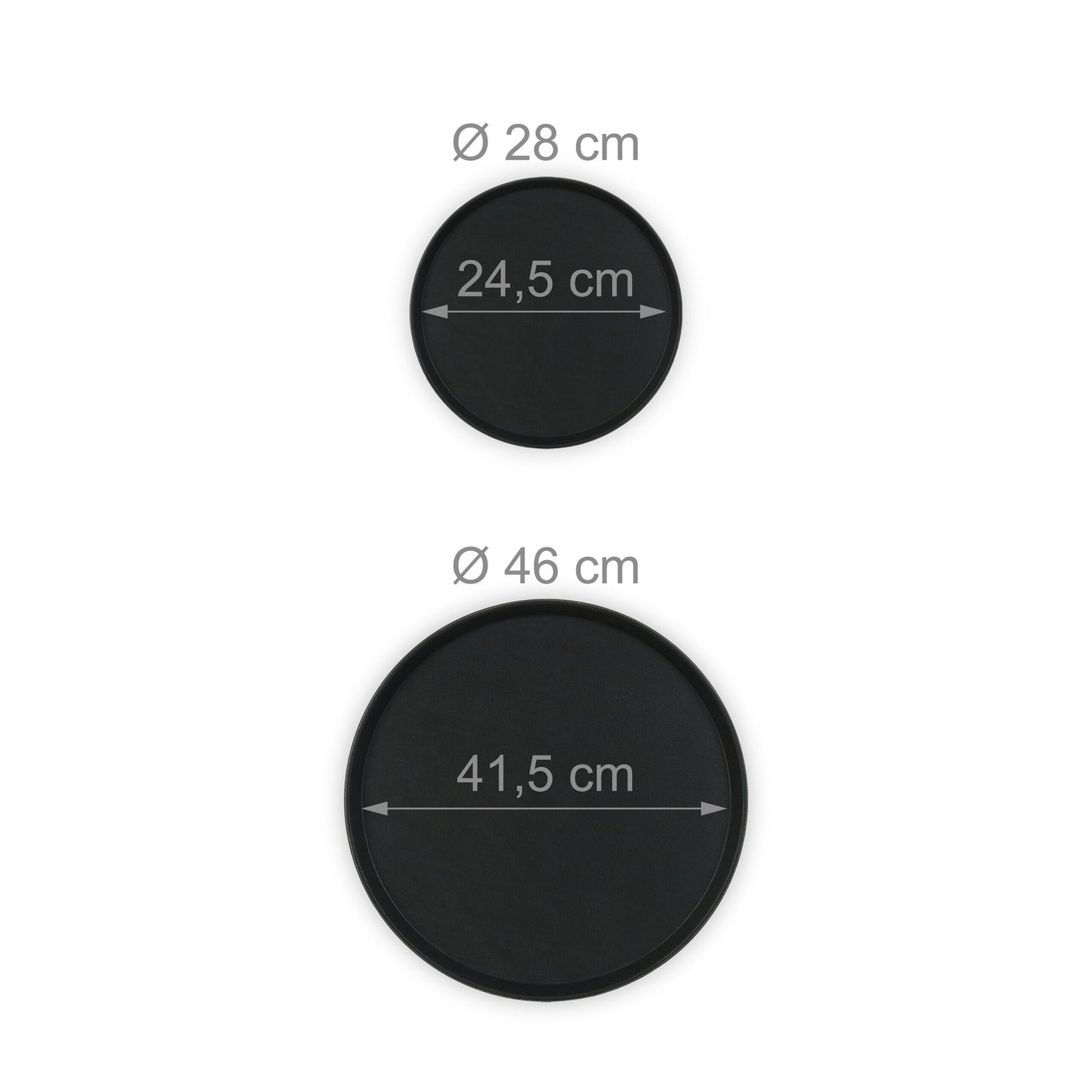 Serving tray set of 4 2 sizes