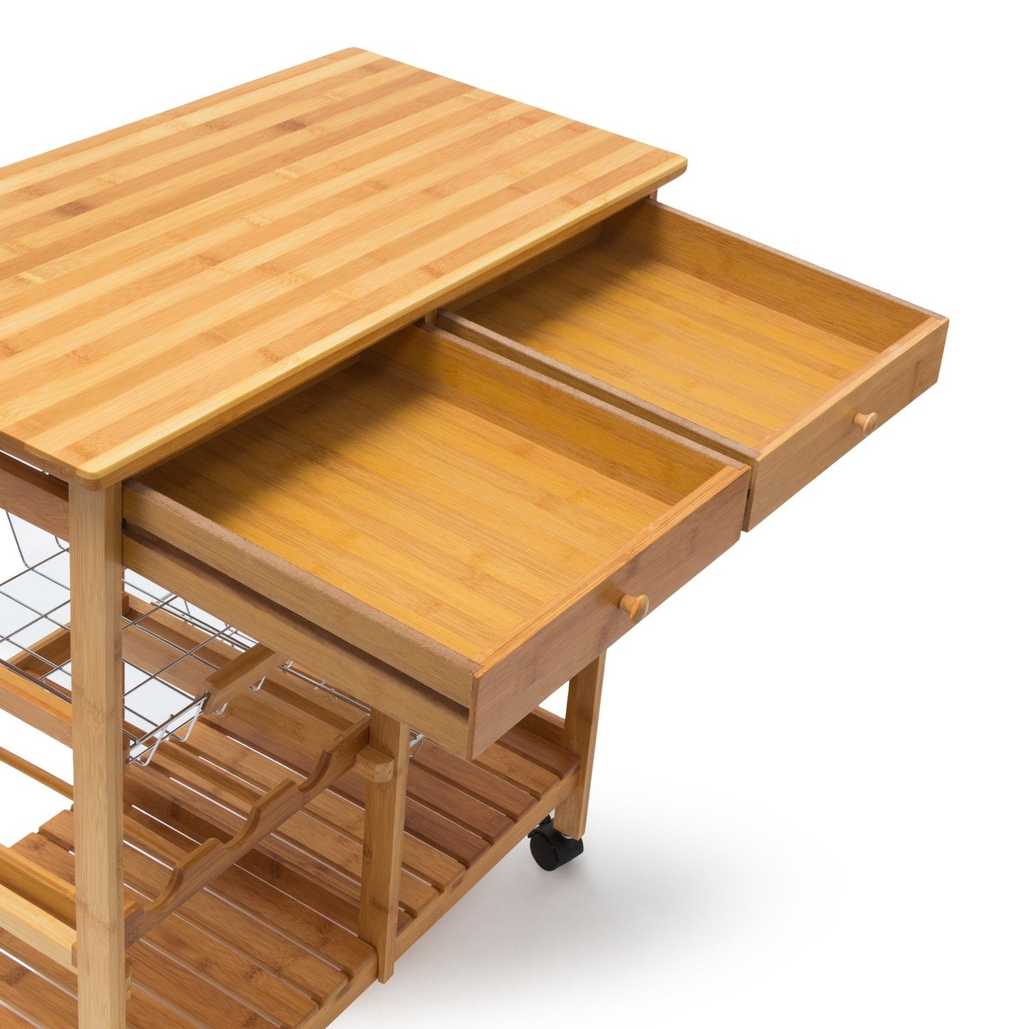 Serving trolley JAMES XXL with 3 baskets