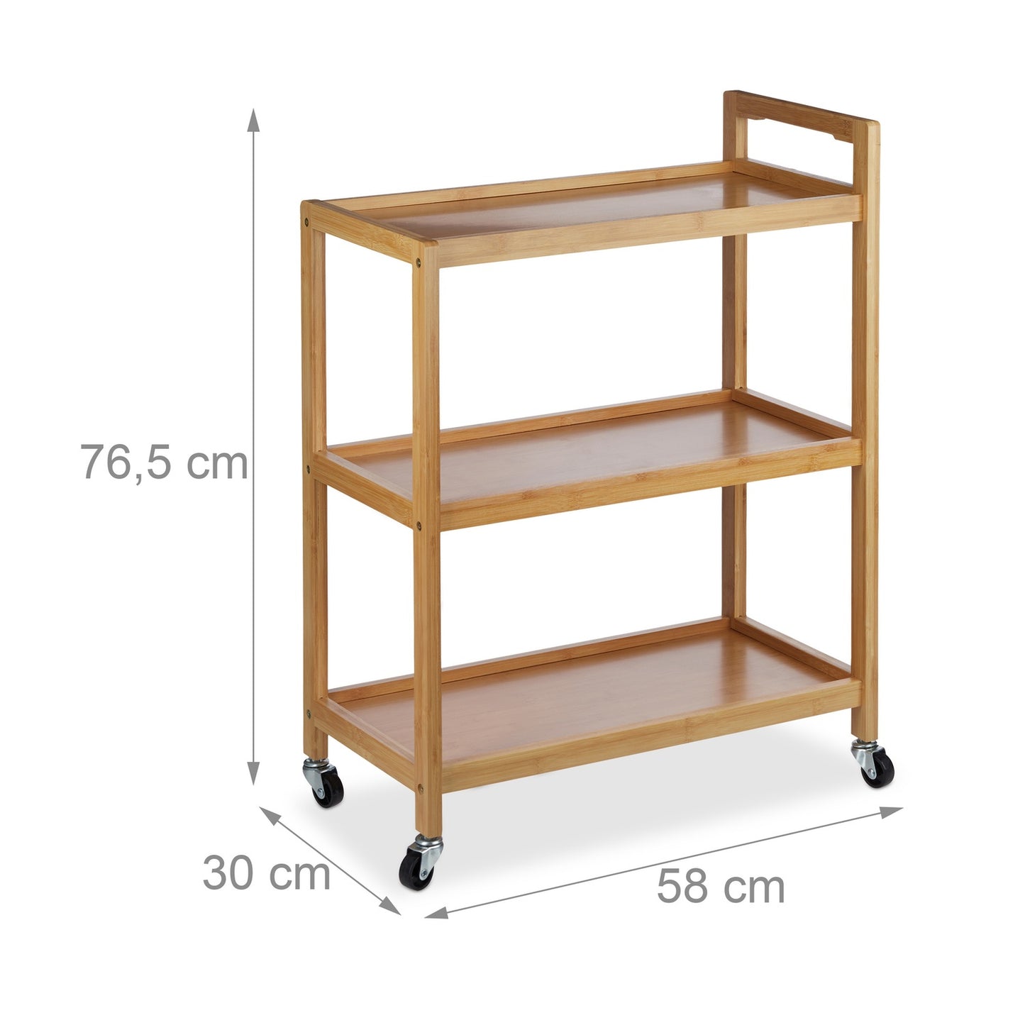 Serving trolley bamboo