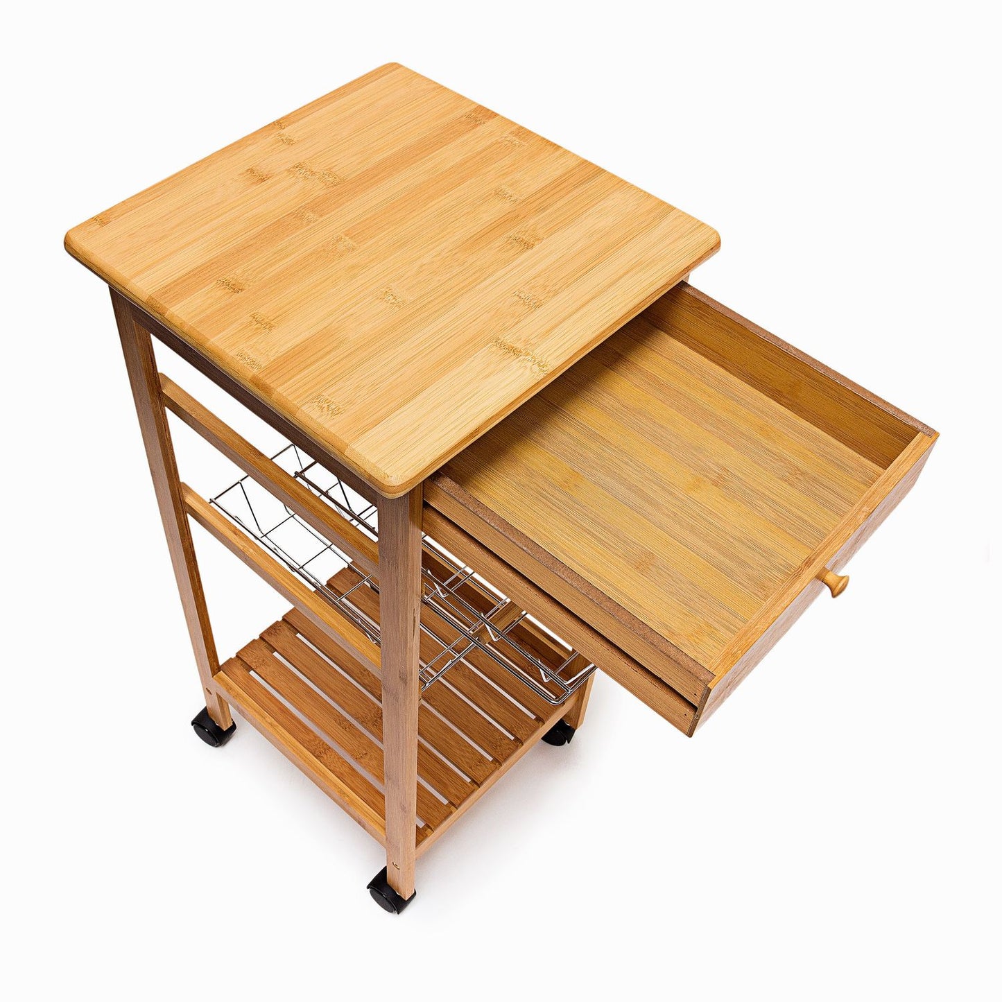 Serving trolley with 2 baskets