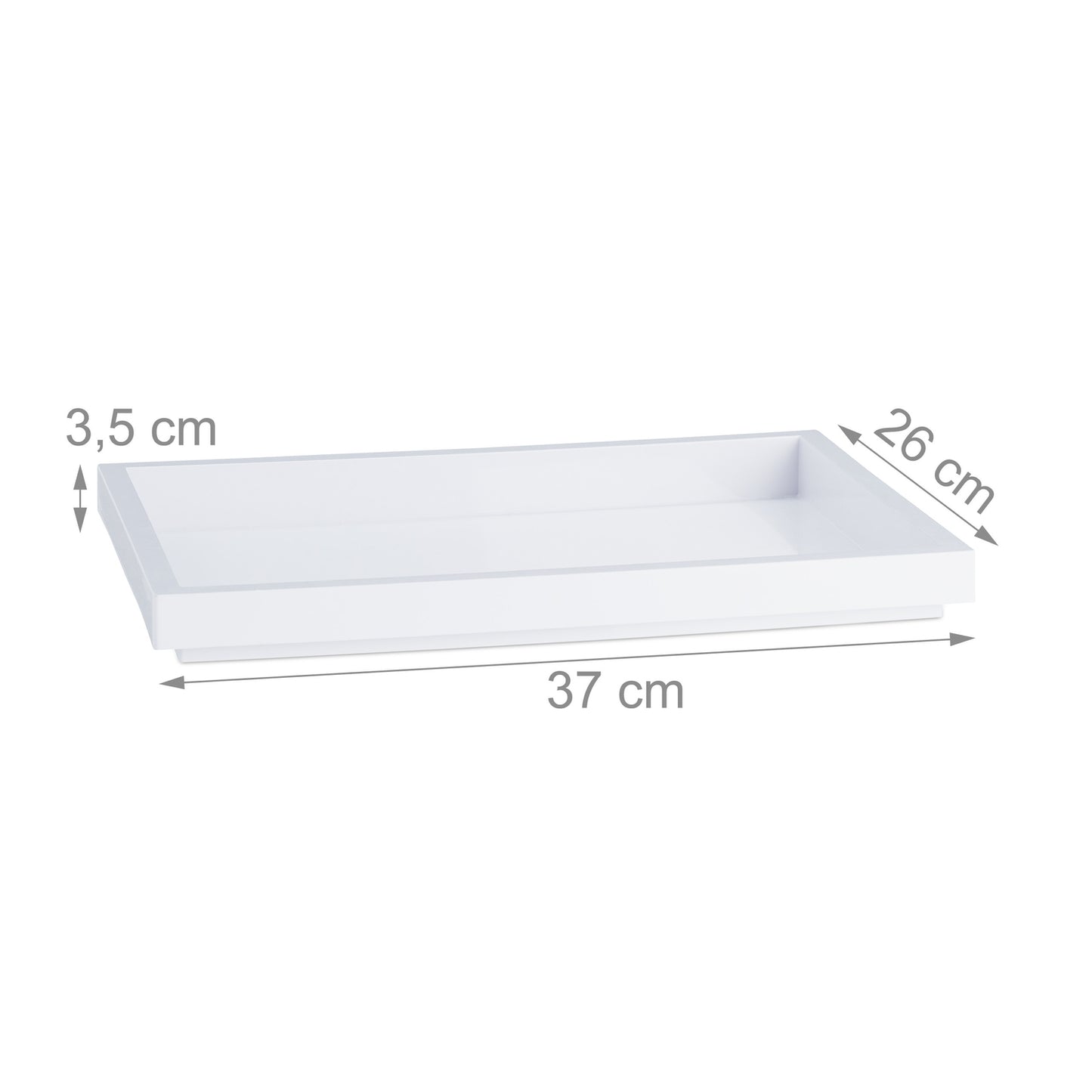 Serving trolley with 3 removable trays