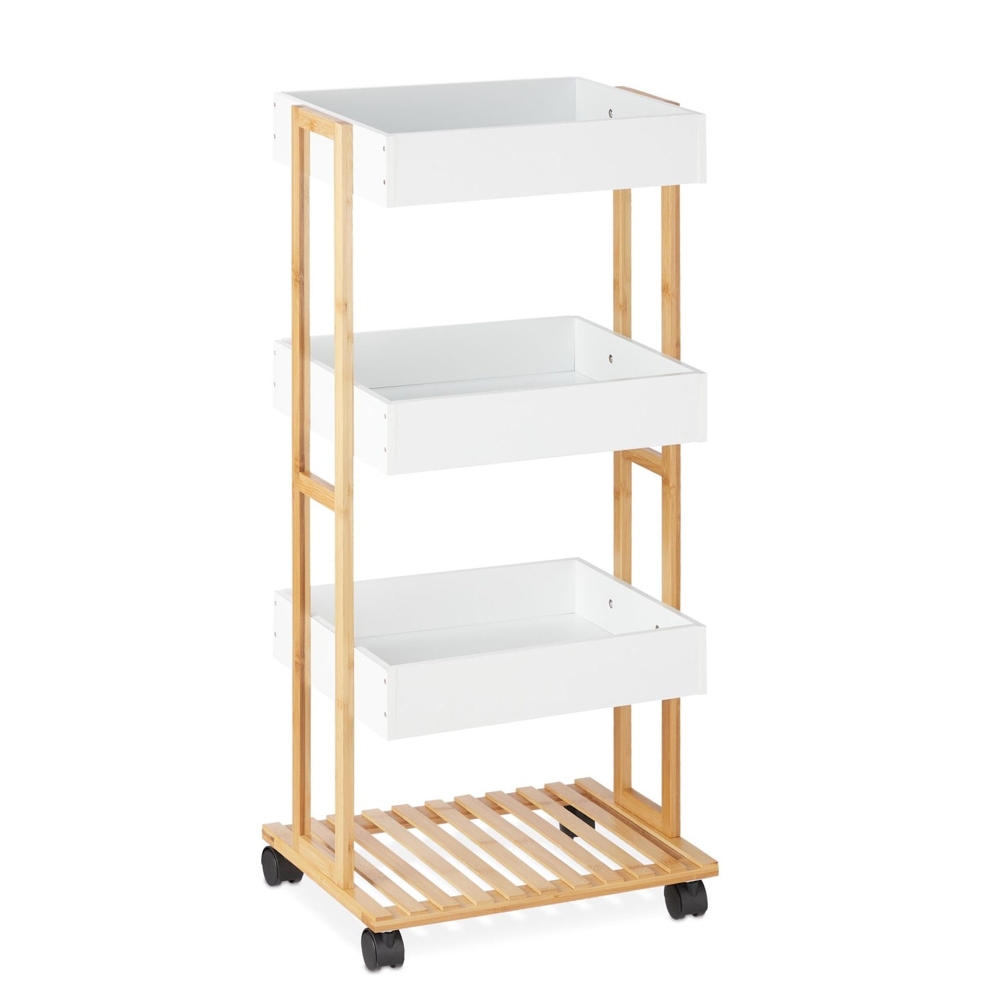 Serving trolley with 4 shelves