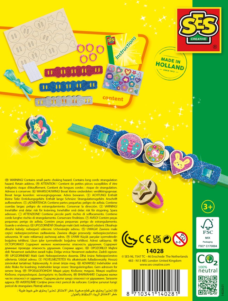 Ses Easy Rings And Glitter Bracelets