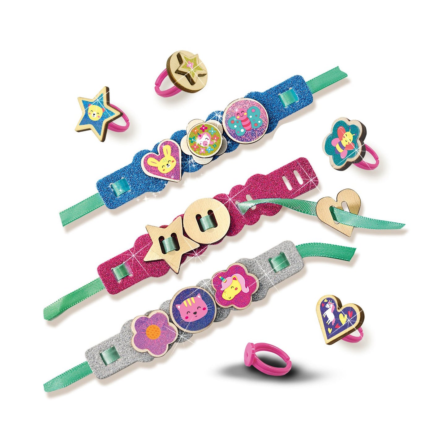 Ses Easy Rings And Glitter Bracelets